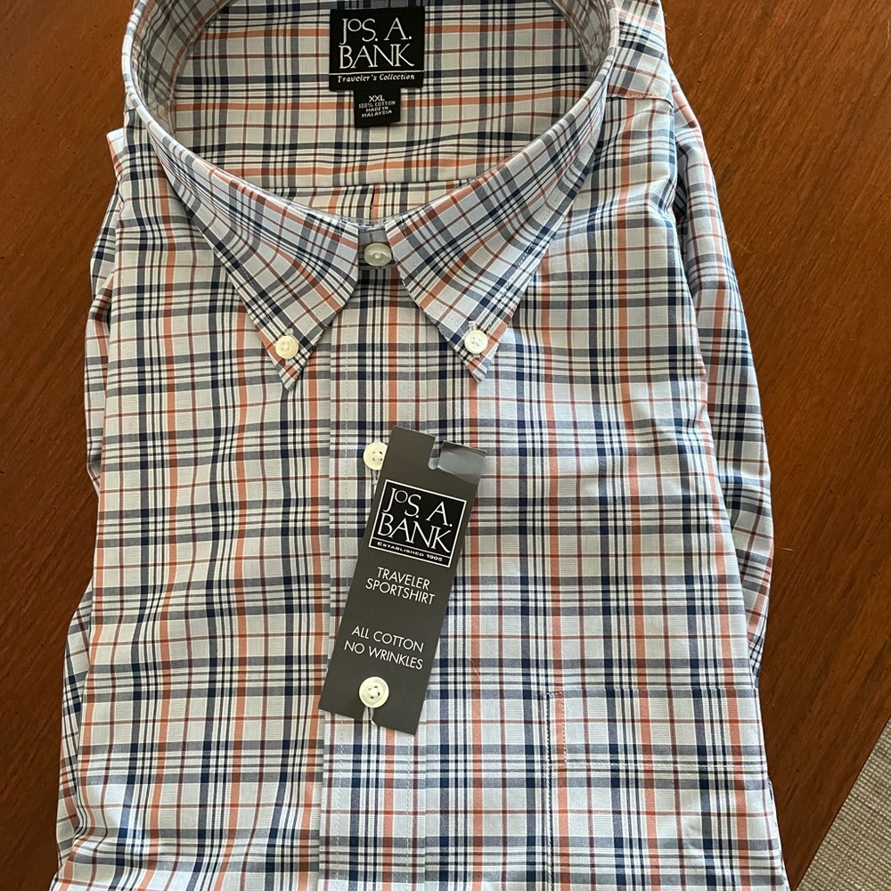 Joe A Bank plaid shirt XXL
